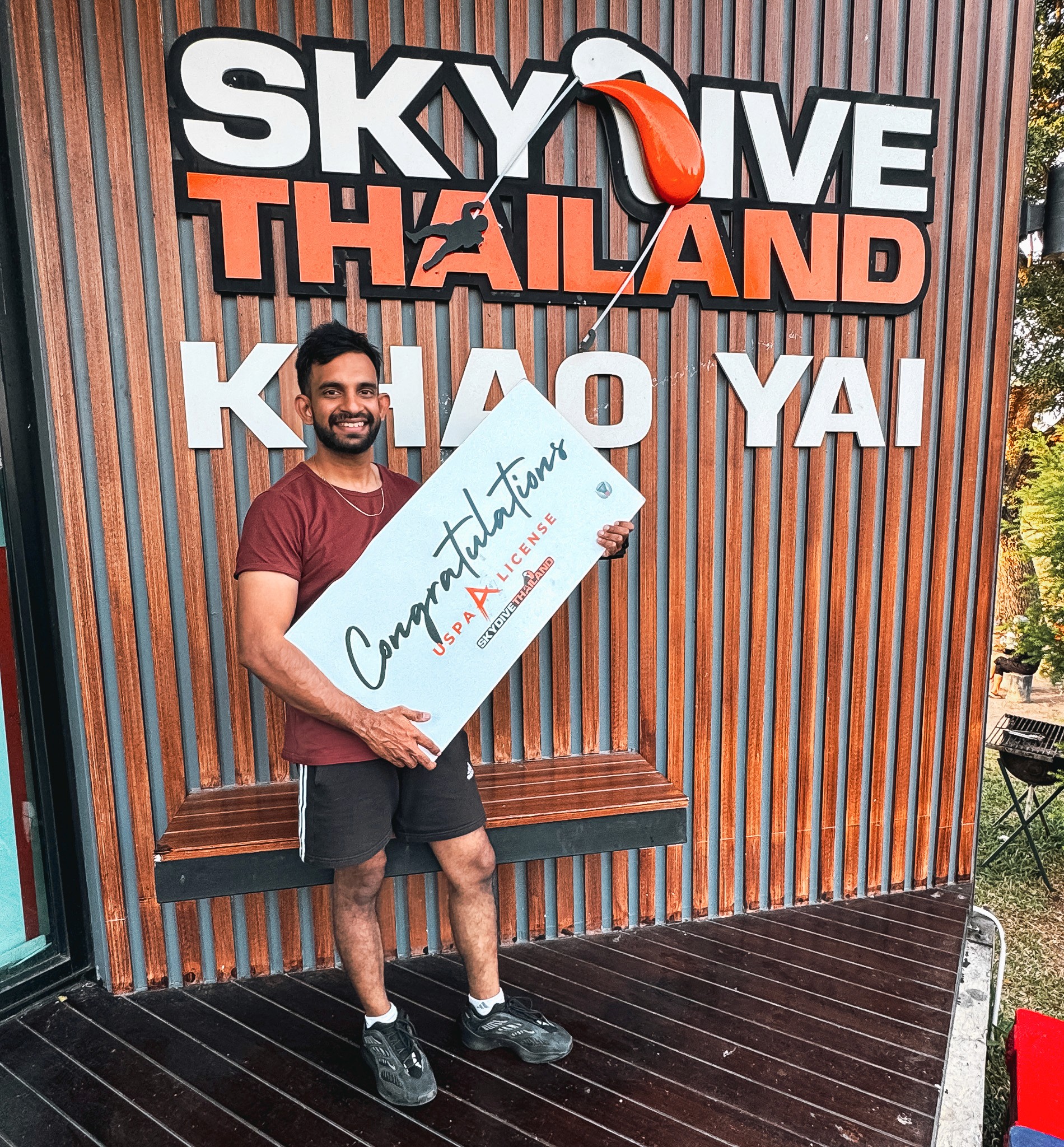 Licensed skydiver with A-License certificate