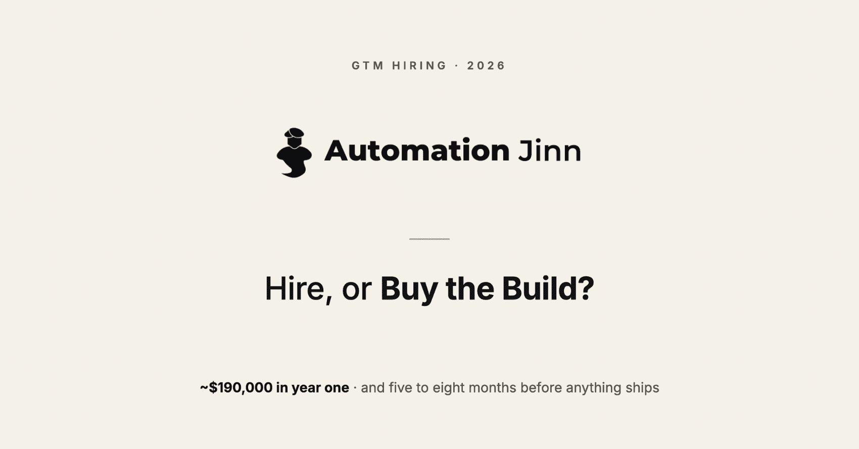 Hire a GTM Engineer vs Agency: When Each Works (2026)
