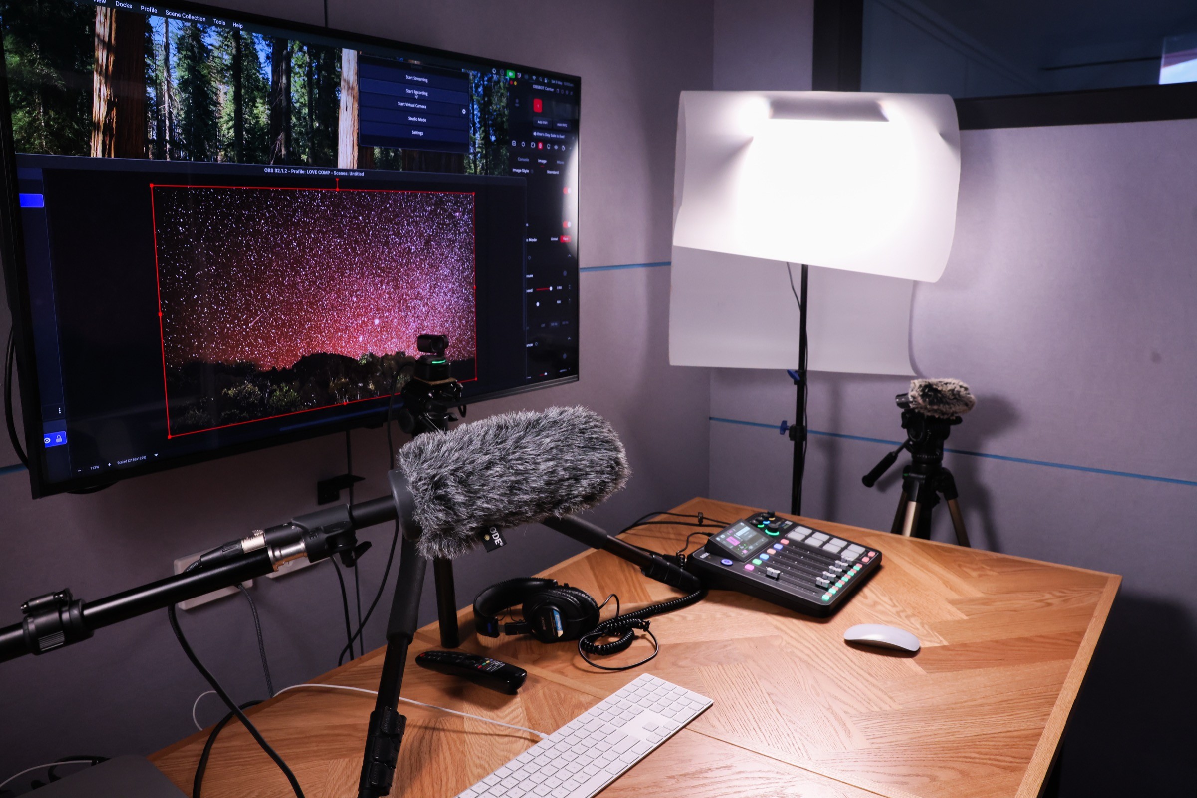 The recording room