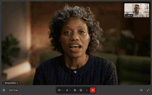 Screenshot of the doxy.me call experience