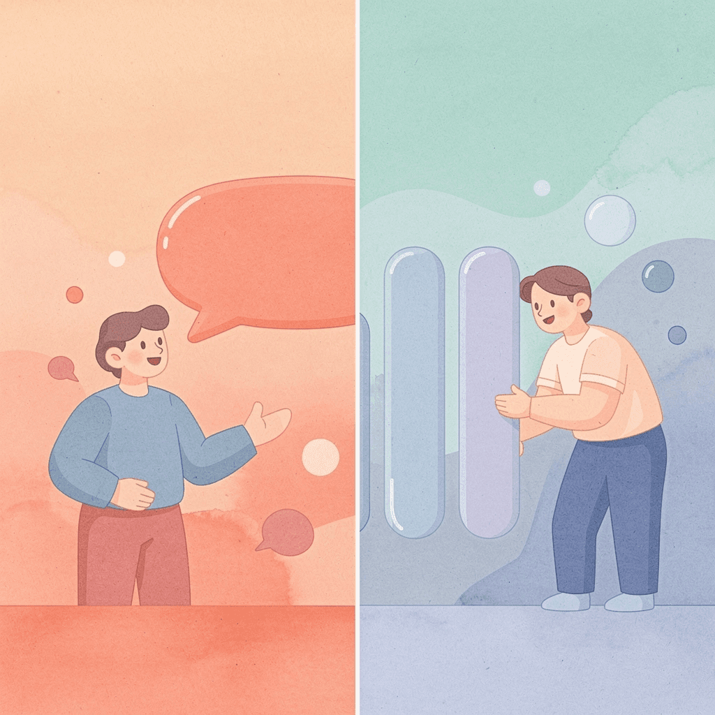 Split scene comparing generic versus personalized learning approaches - Letter B Worksheets Preschool