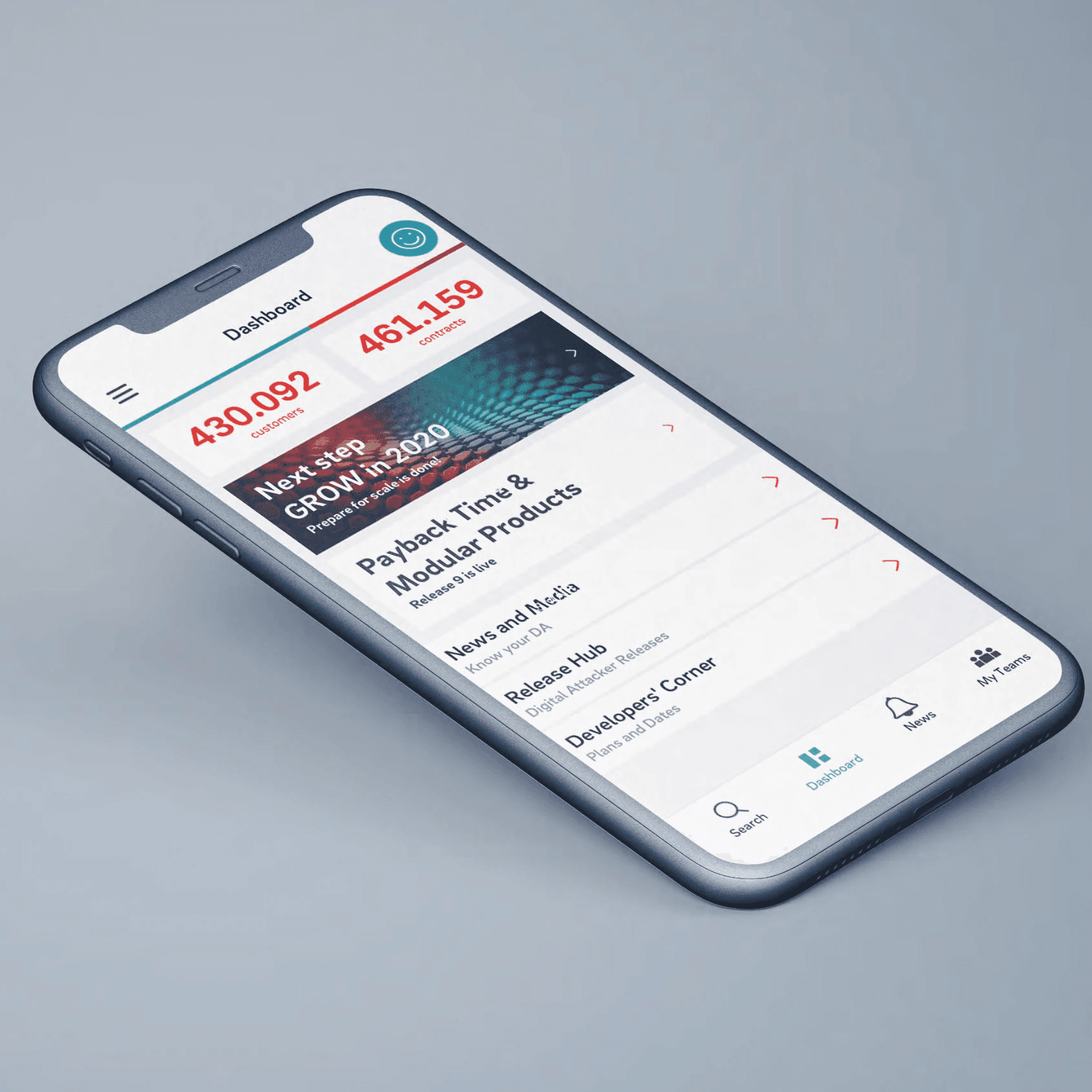 Webapp UX Design E.ON SE – Leistungstage Extern Intern Übersicht