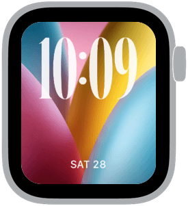 candy pastel Apple Watch face preview 4 featuring abstract, gradient, modern, and easter.