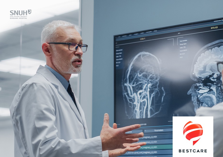 의료진이 뇌 영상 데이터를 기반으로 설명하는 병원용 의료 정보 시스템