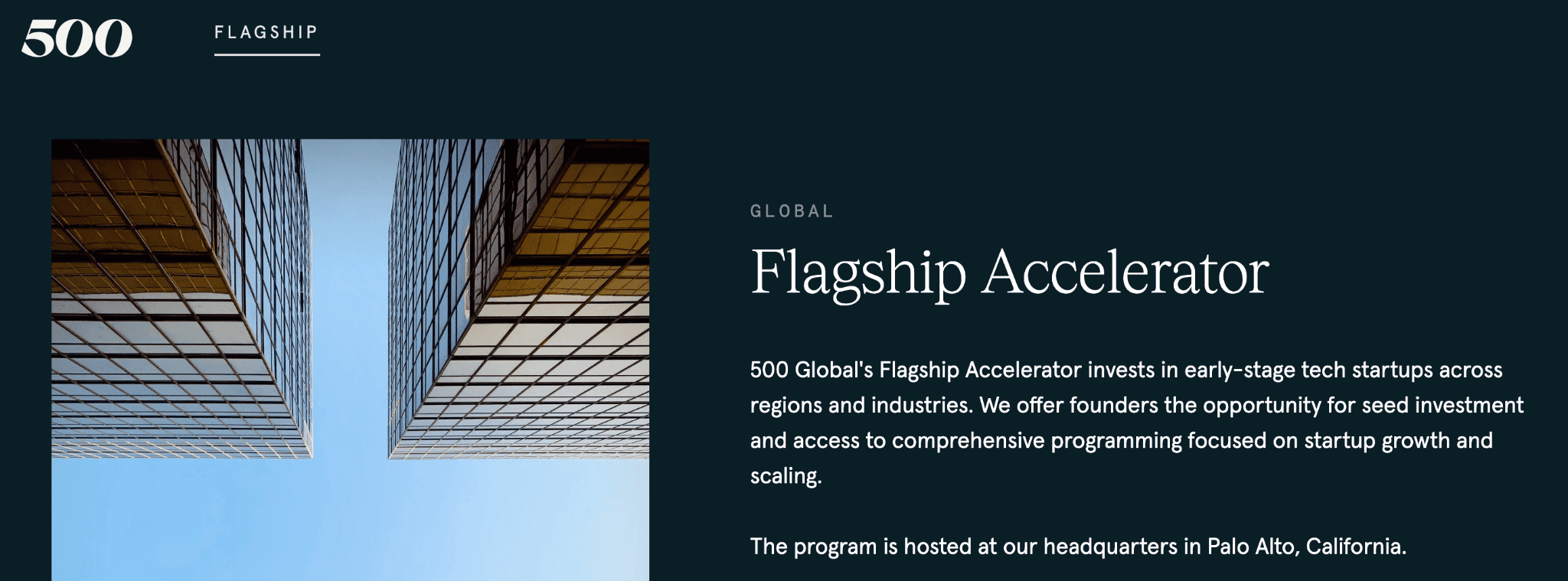 500 Global Flagship Accelerator