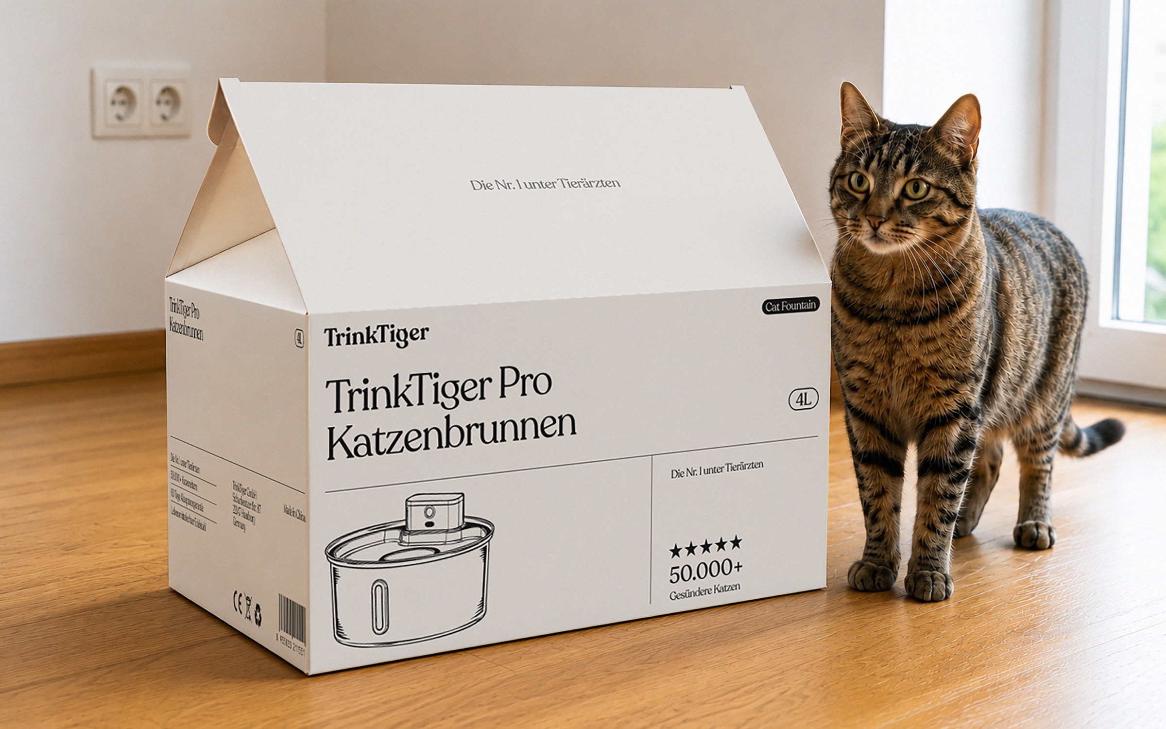 Premium pet care branding aligned with German engineering values