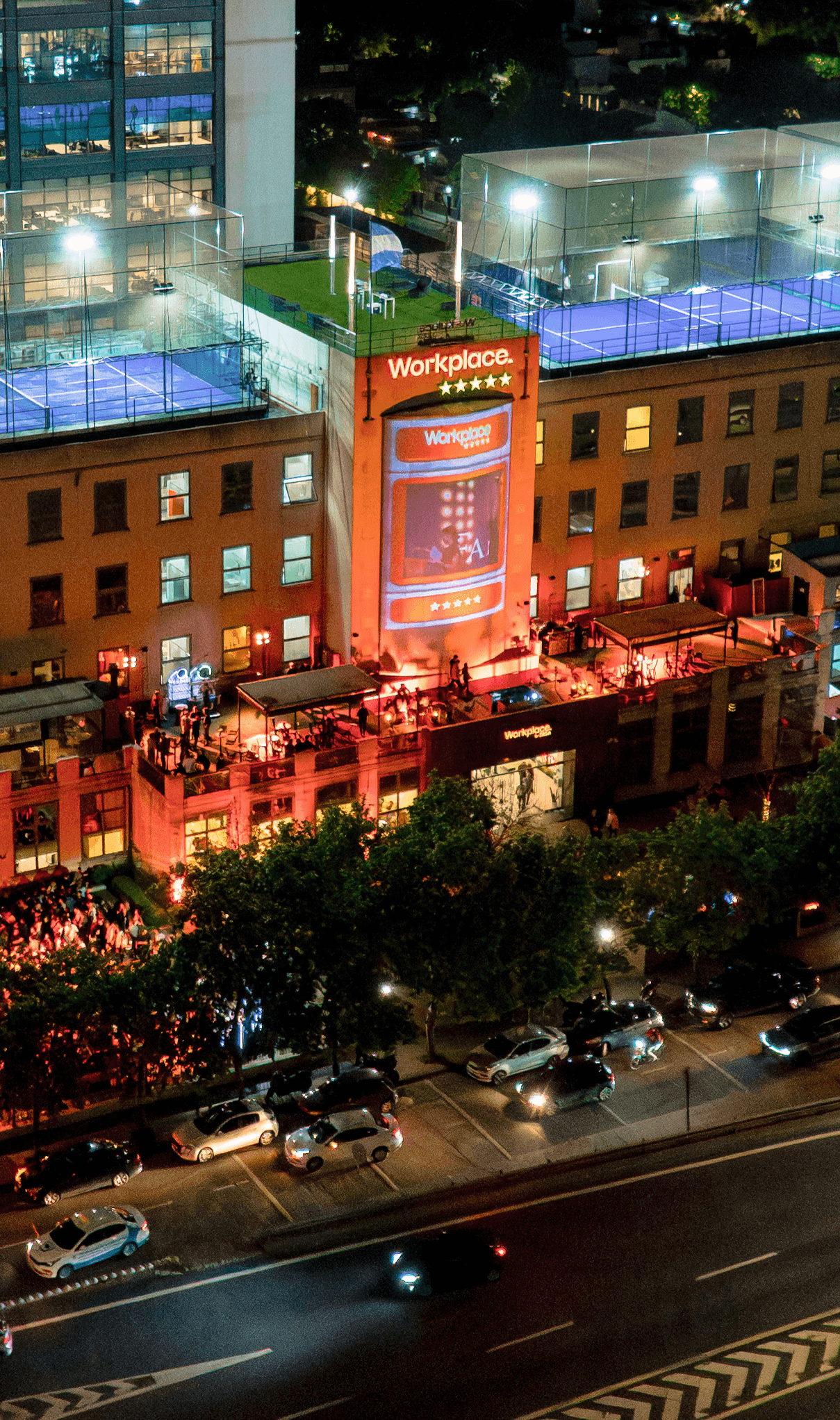 man and woman sitting on table