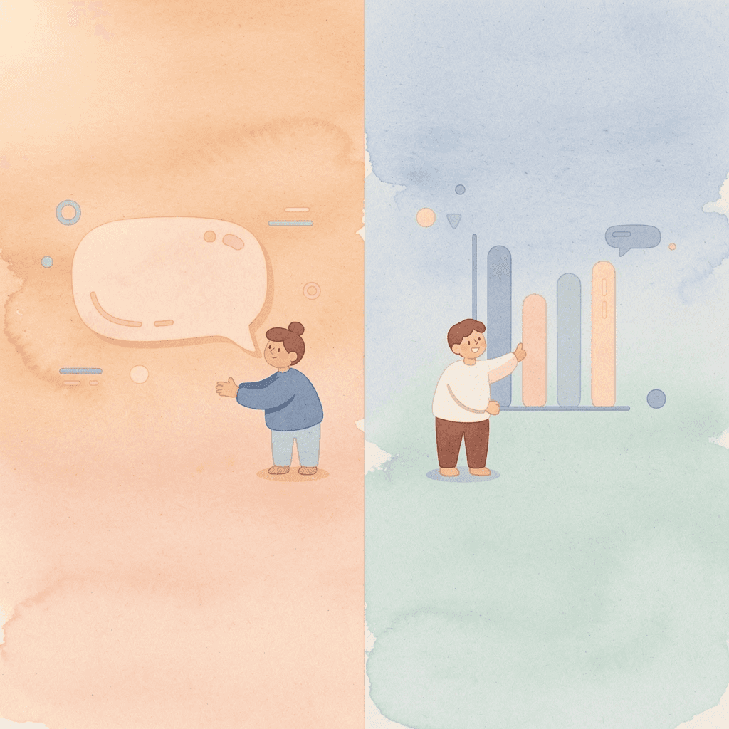  Split scene showing failed SEO approach versus successful competitor strategy