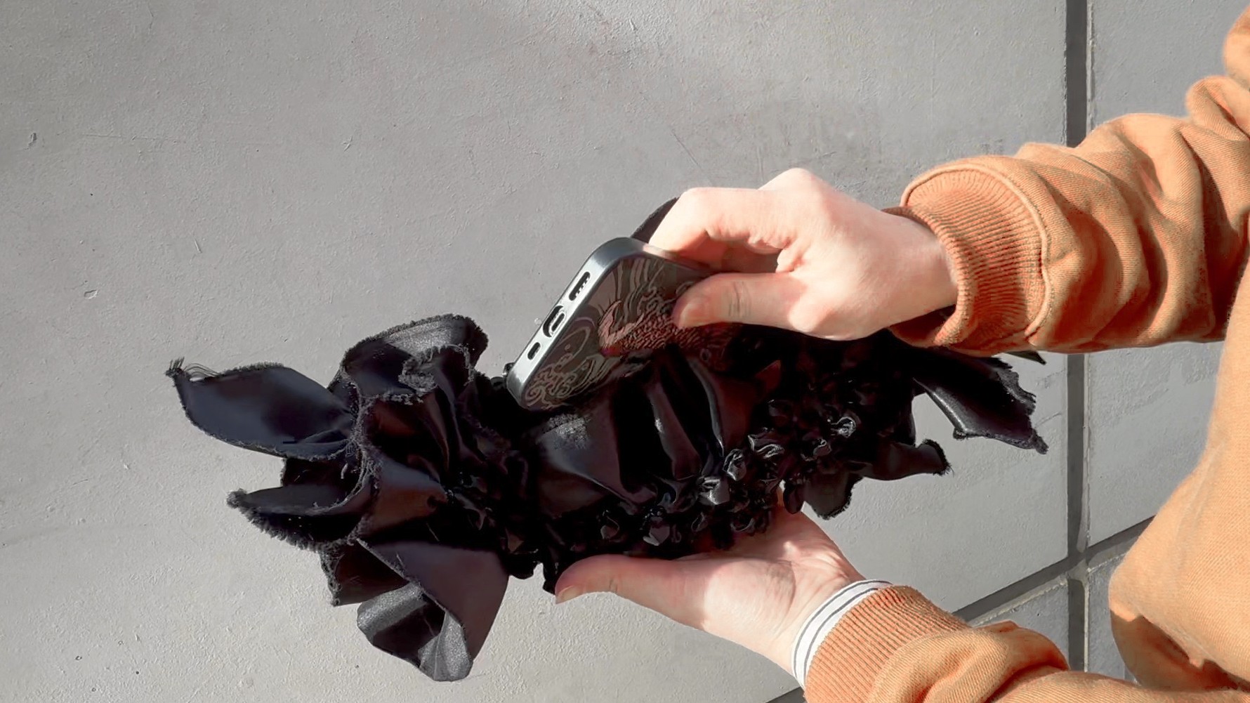 Abstract dark blue and brown waves