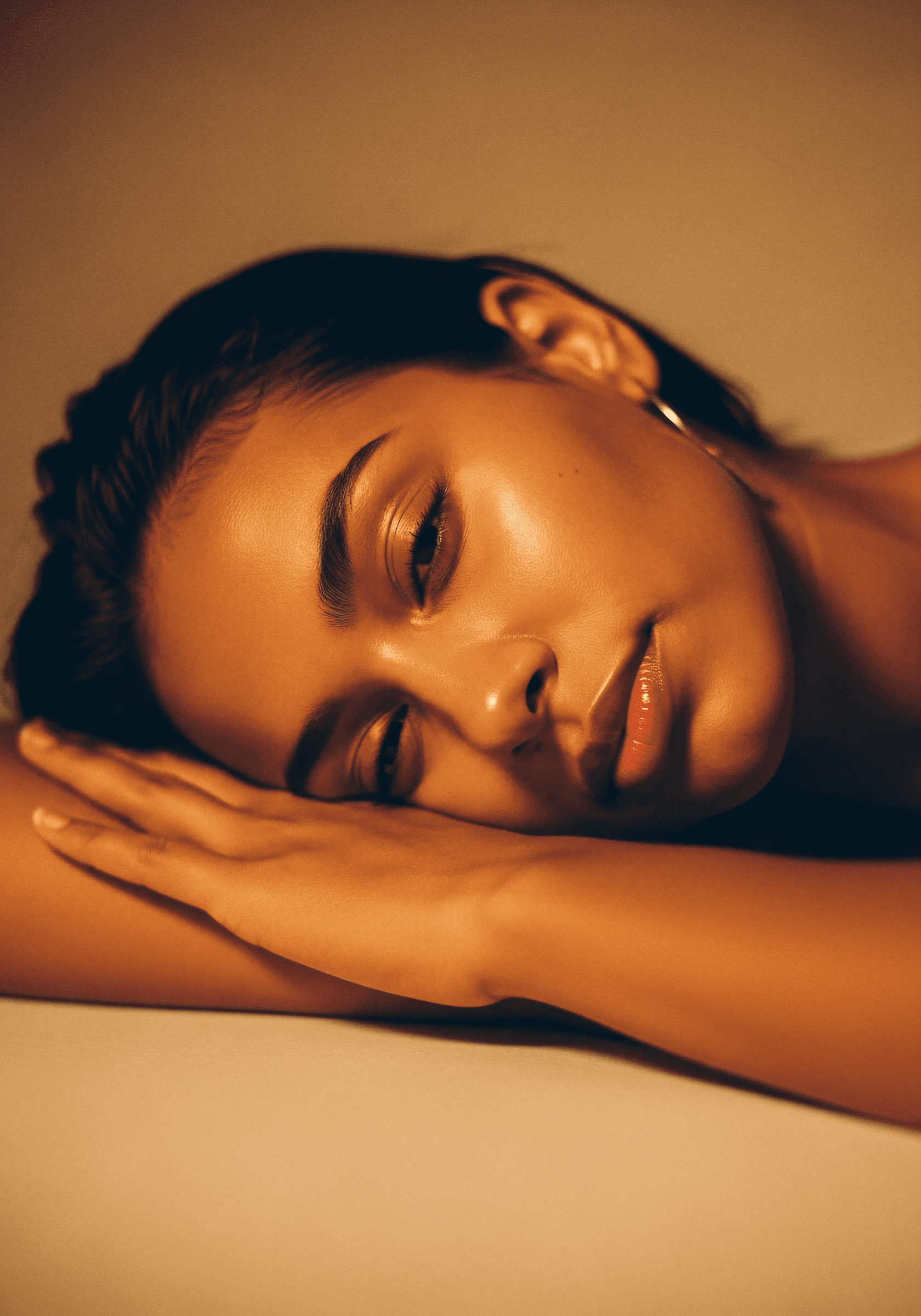Serene Portrait Close-Up