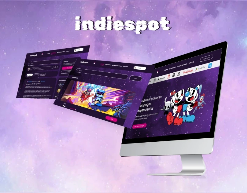 Indiespot - Proyecto de UX/UI por Zorv Studio