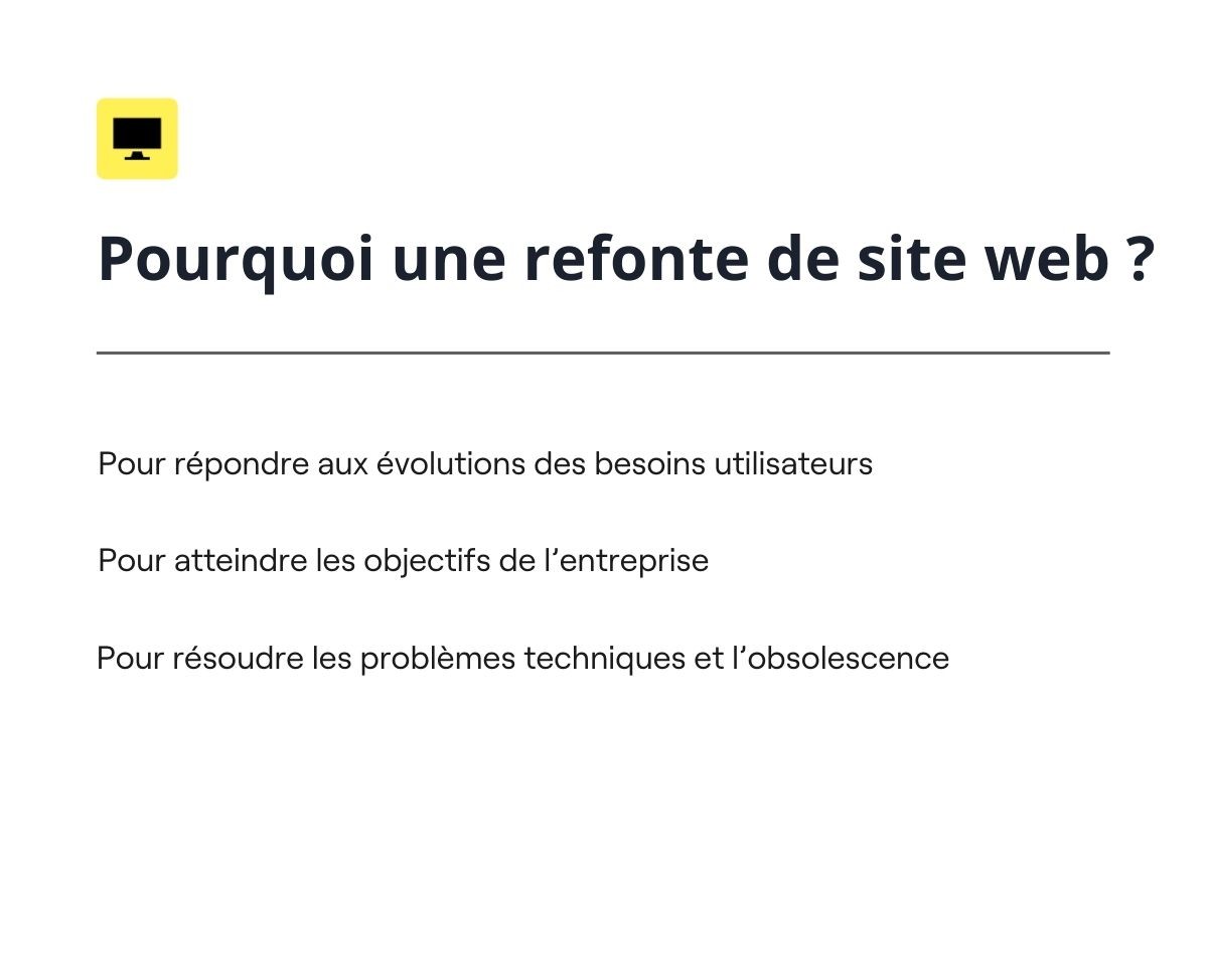 Avantages refonte site web