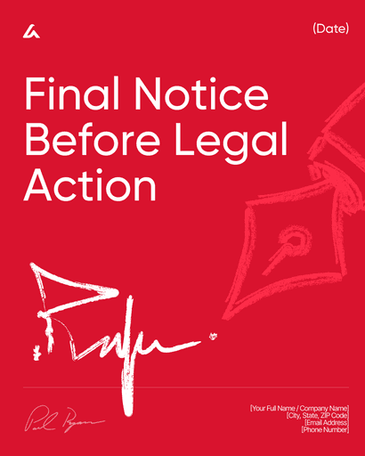 Final Notice Before Legal Action