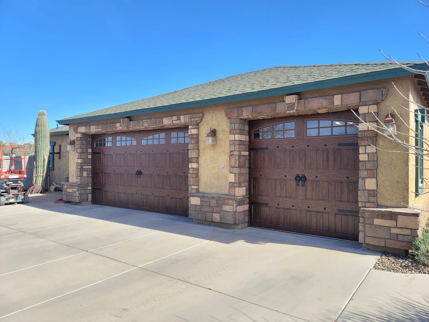 New, professionally installed garage door