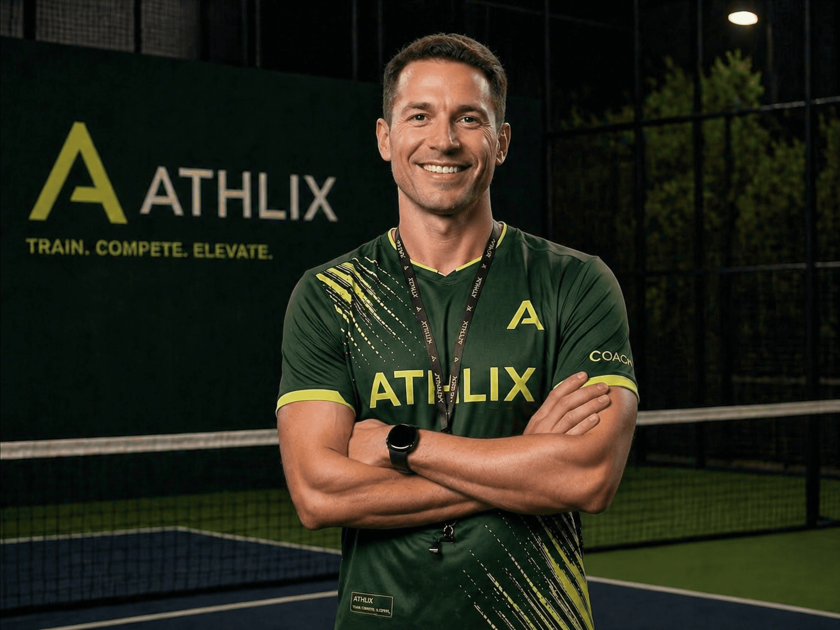 A man jumping in the air with a tennis racket