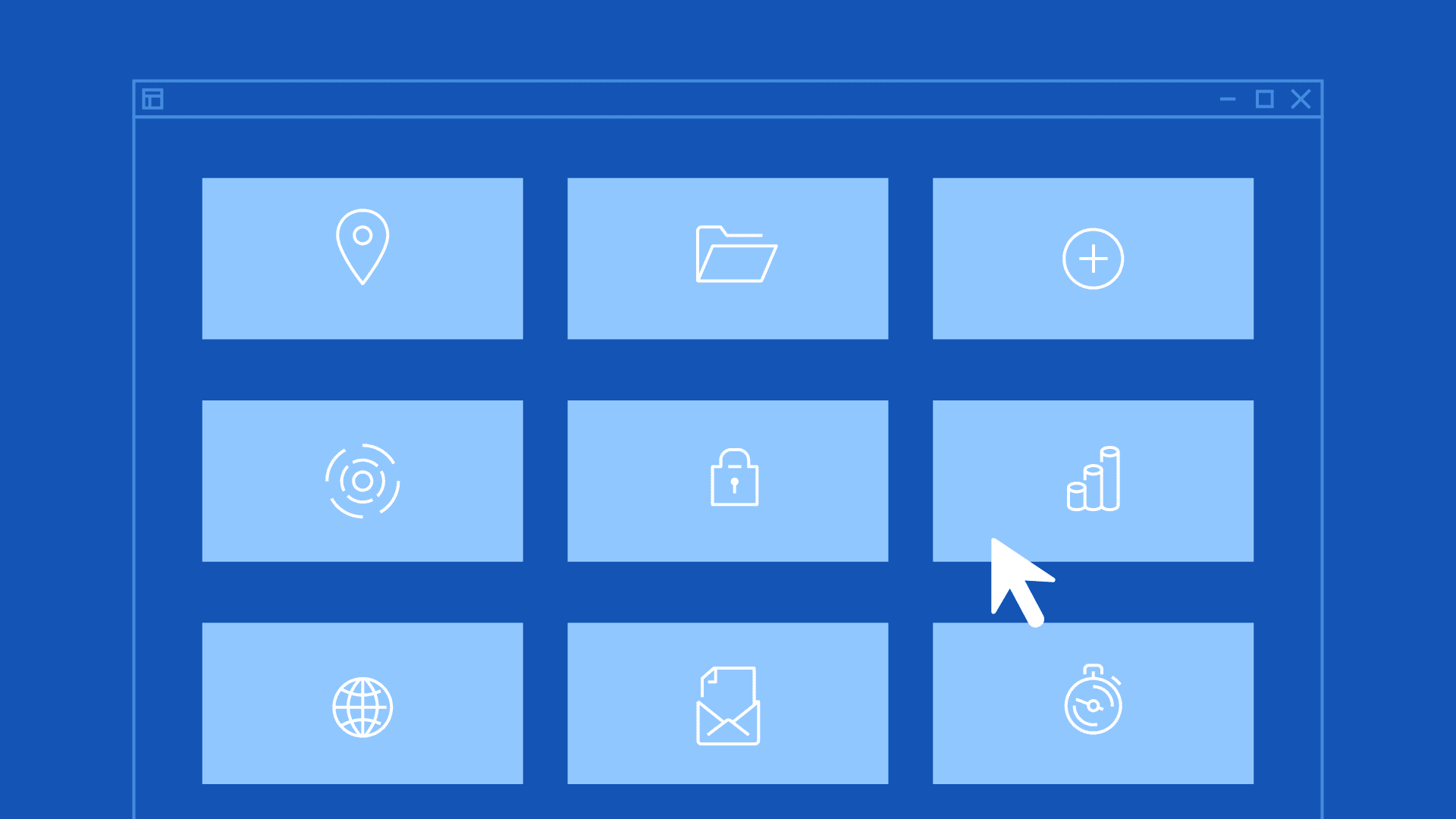 Vector illustration of a web dashboard.