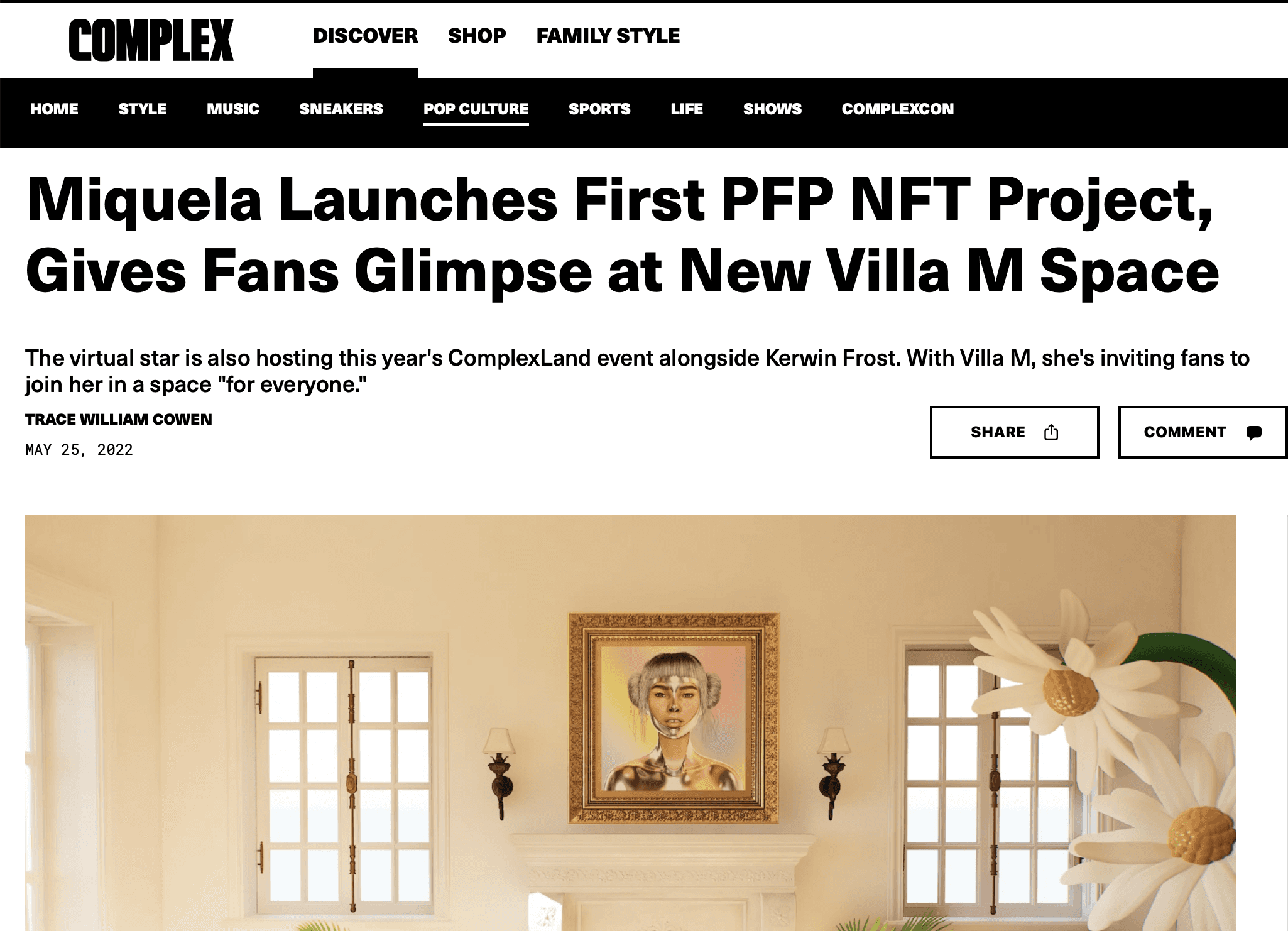 Press coverage of Miquela and Villa M
