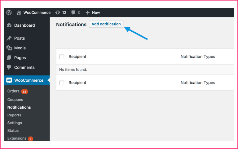 Adding Notification to The Checkout Page