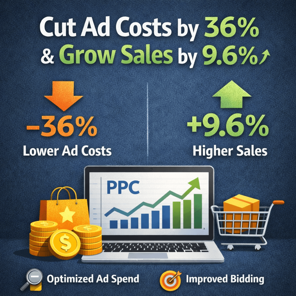 Cut Ad Costs by 36% & Grow Sales by 9.6%