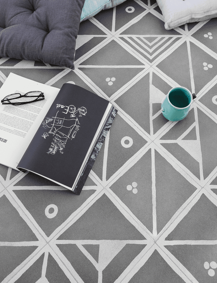 The Conversation Table - Top view against a cloth background