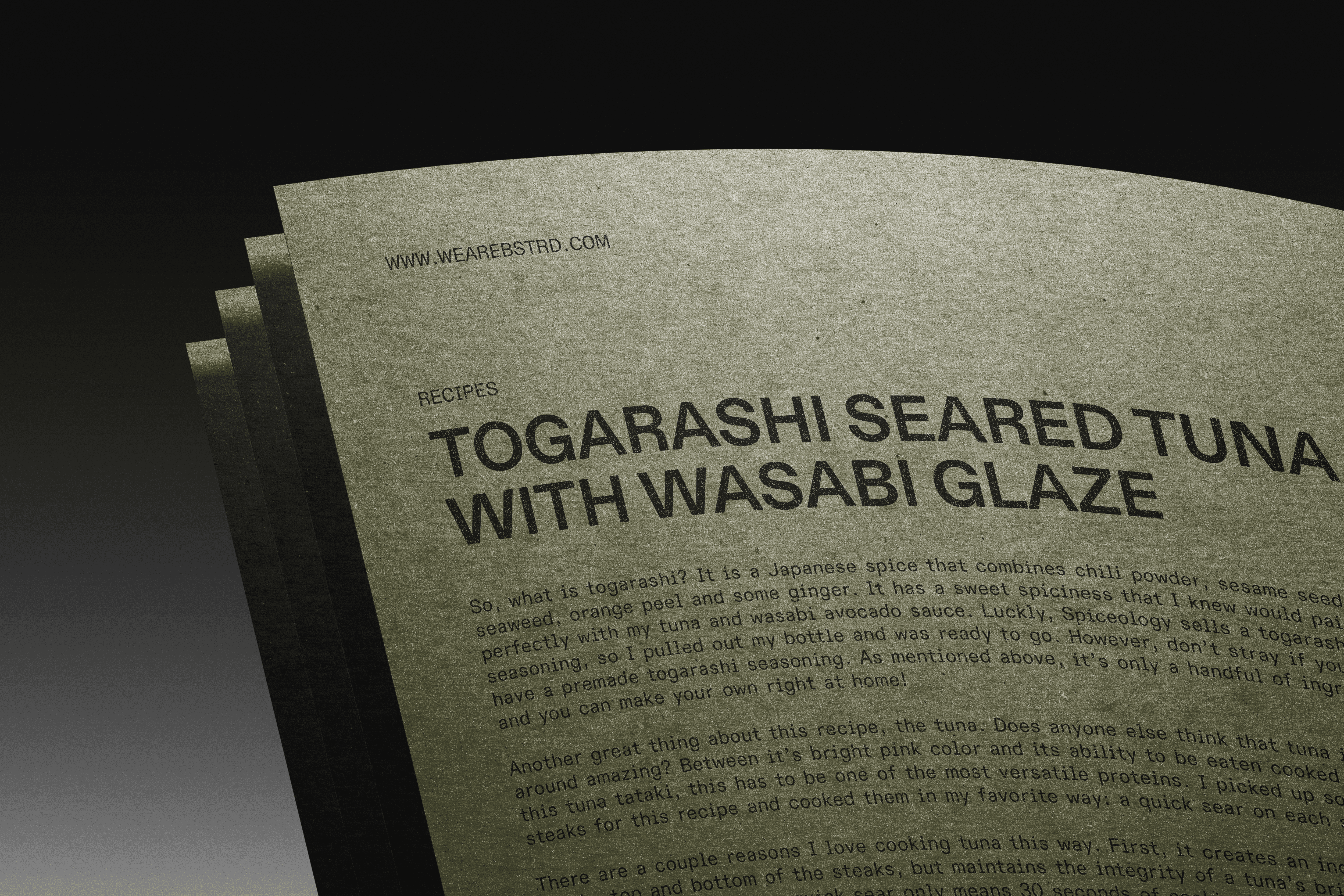 bstrd magazine mockup  by analogue agancy