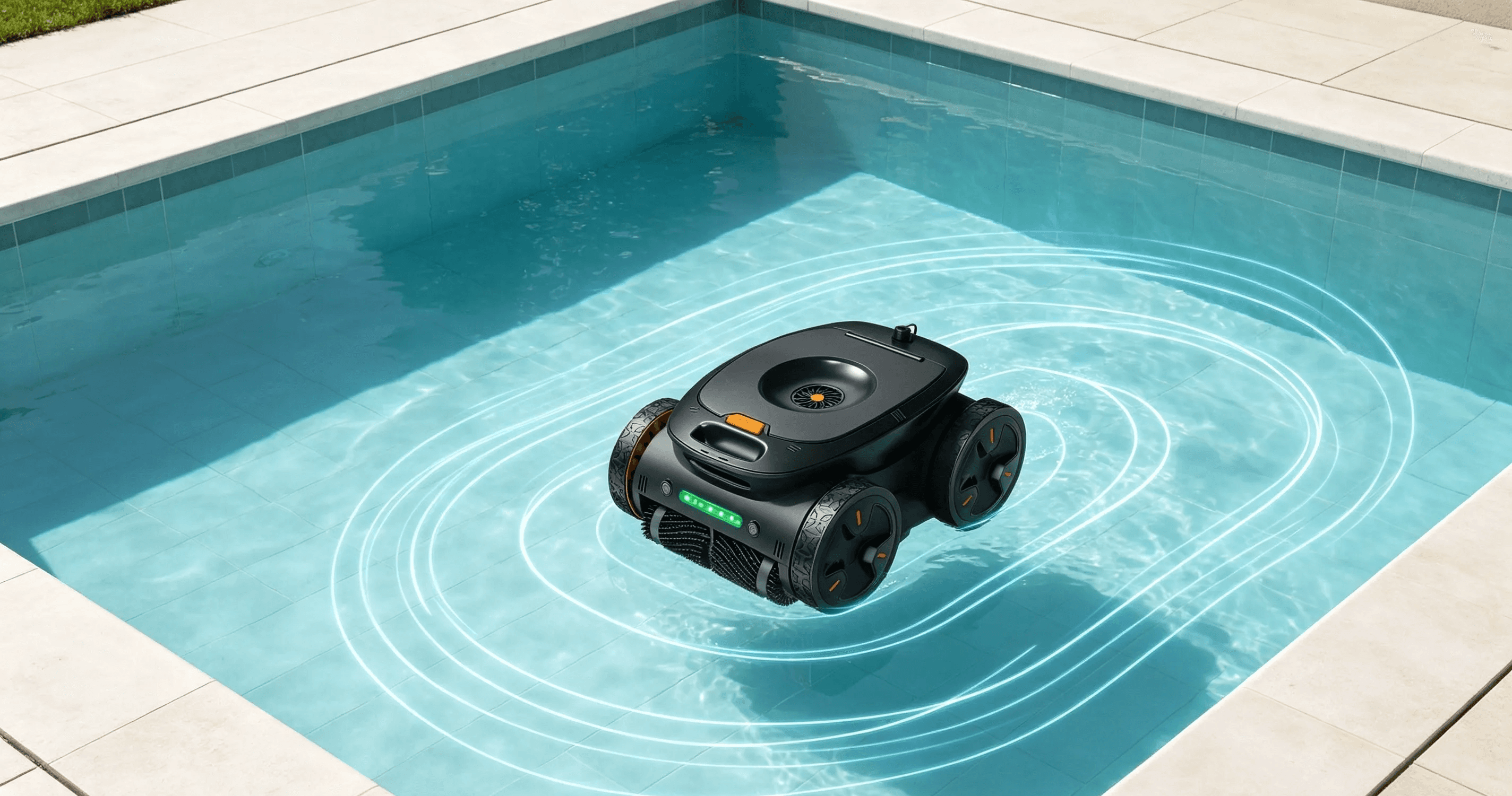 Smart mapping technology helping a robotic pool cleaner improve cleaning coverage