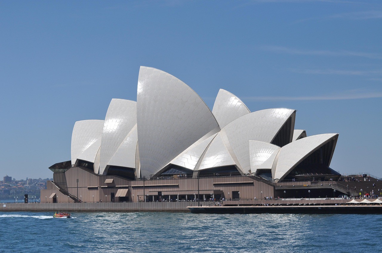 Iconic Sydney Opera House, representing Australia.
