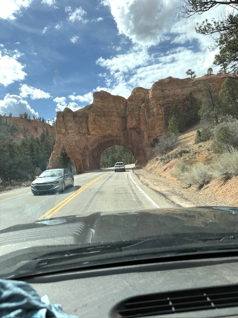 Red Canyon's red rock formations near the singletrack trails outside Bryce Canyon