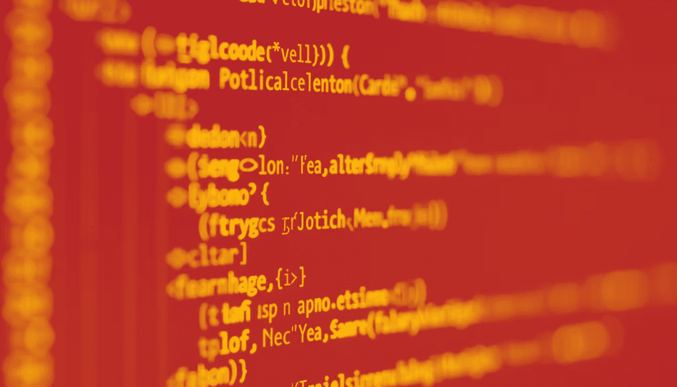 A close-up view of a cluttered code snippet representing ineffective AI solutions.