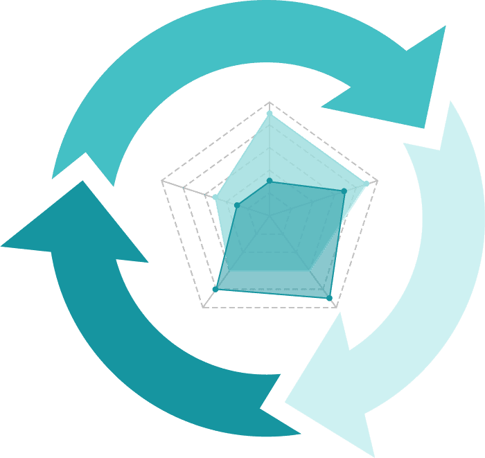 Decorative circular accent graphic
