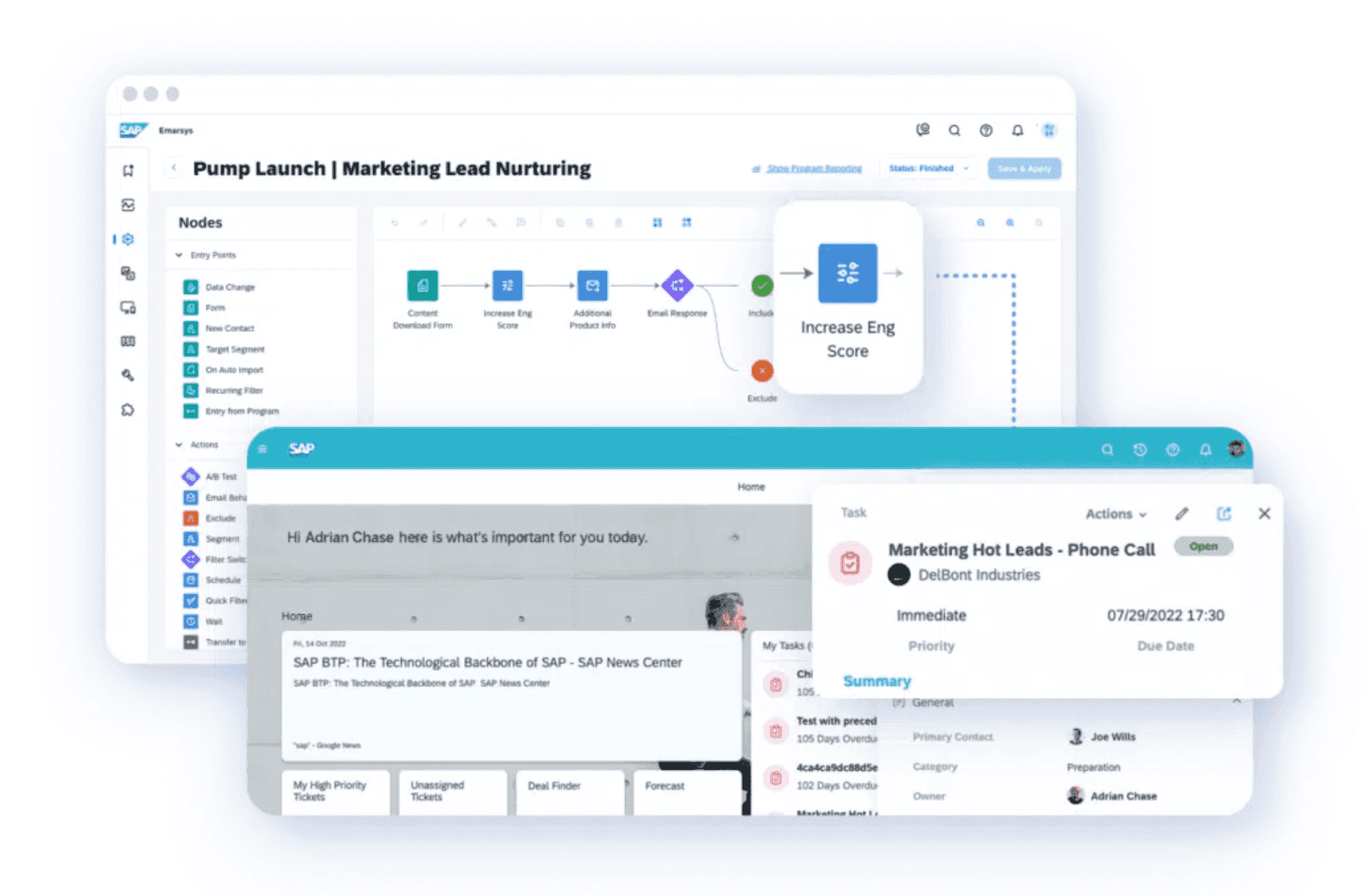 Automated marketing workflow on SAP Emarsys