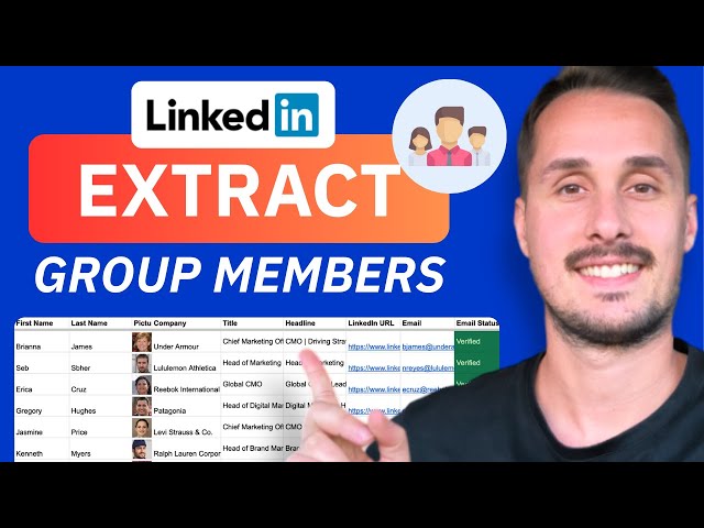 How To Export LinkedIn Group Members With Emails