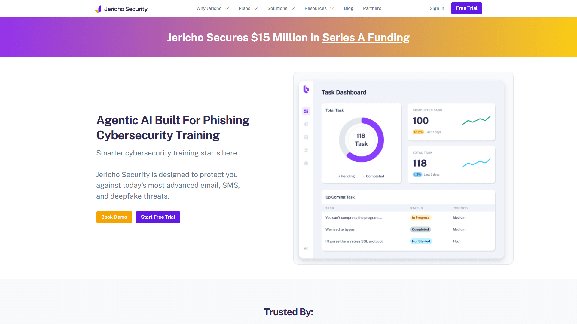 Jeiricho Security landing page