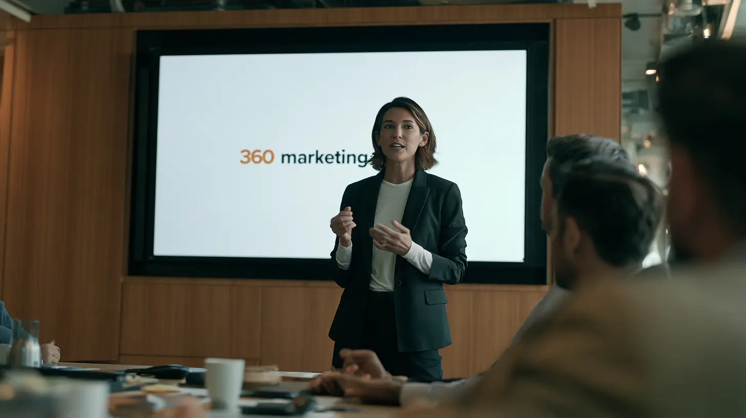 Ilustrasi 360 marketing agency