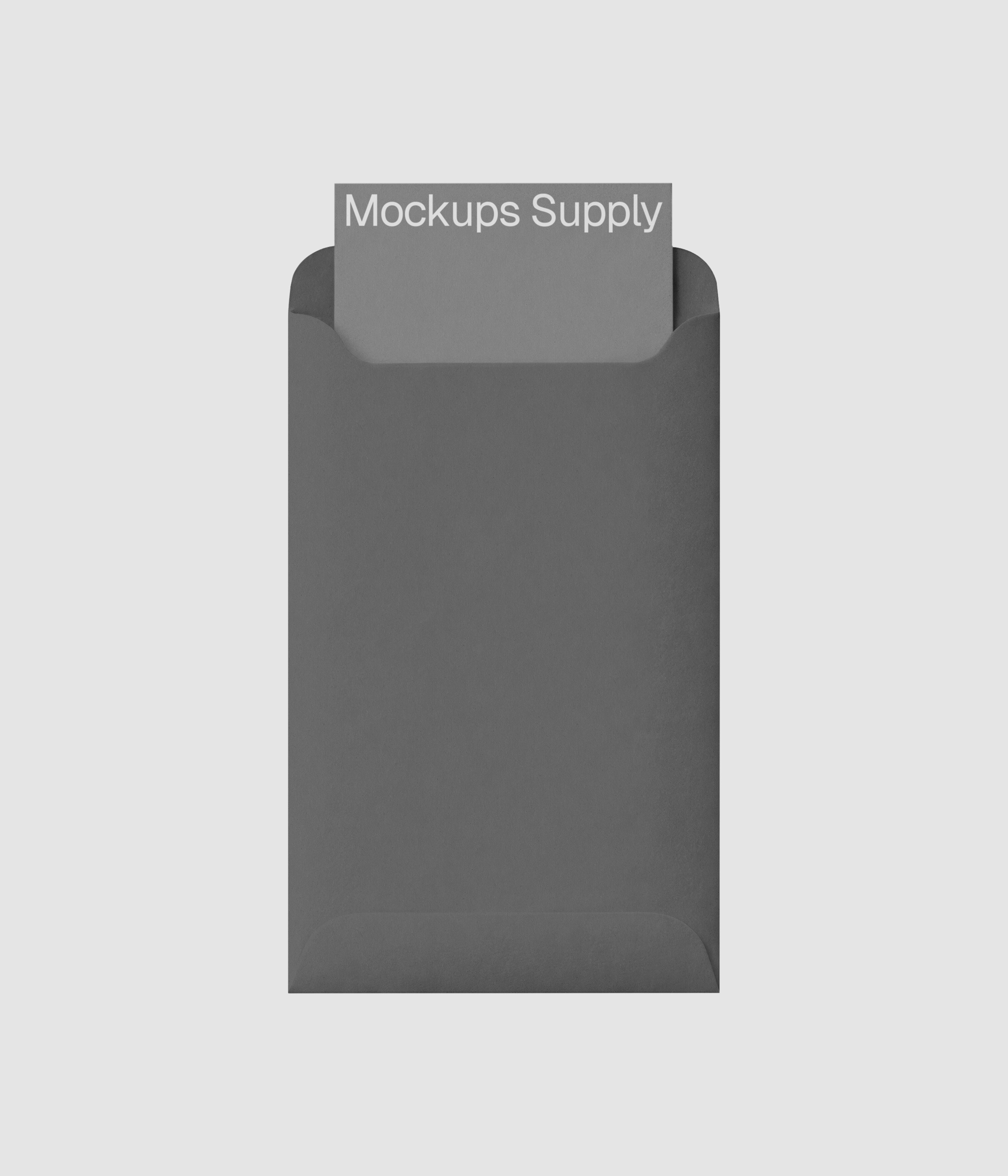 Aesthetic gray wedding invitation card mockup download on Mockups Supply