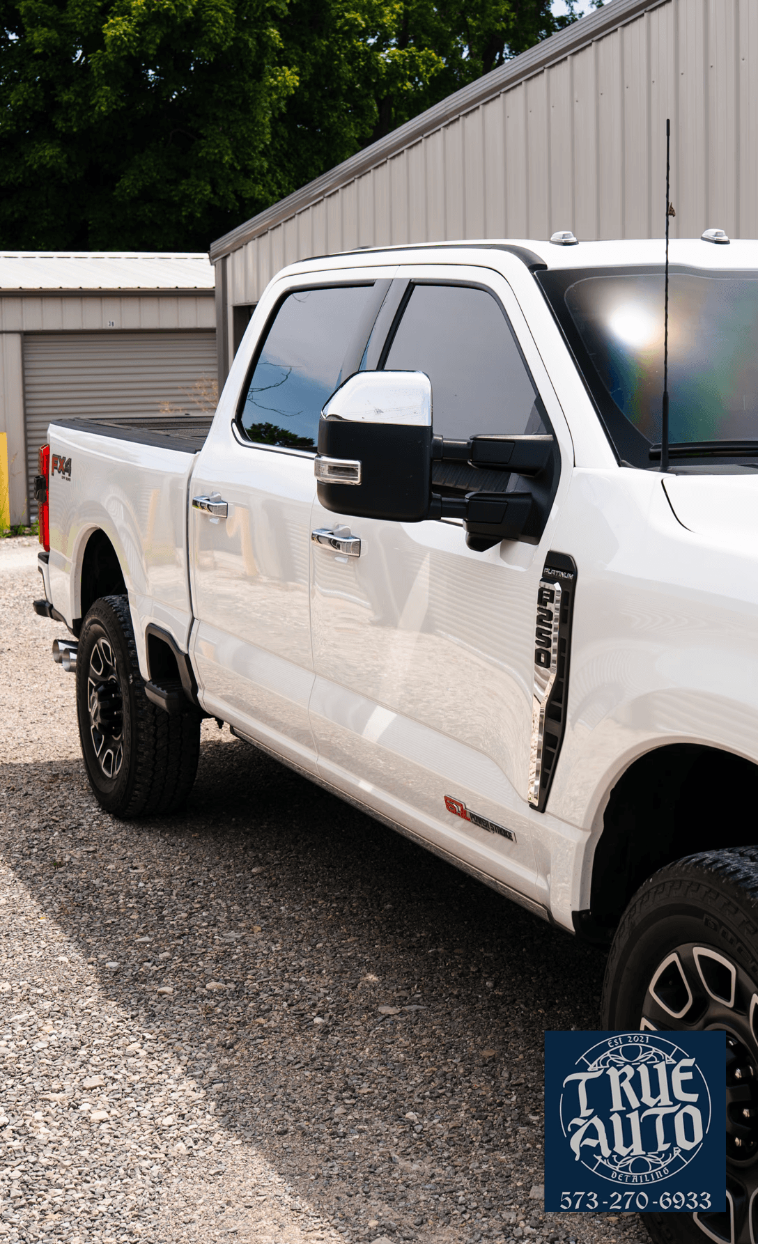 ford truck after gettign detail and tint