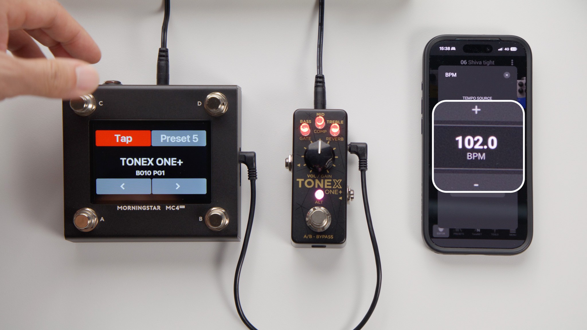 ToneX One+ MIDI Tap Tempo