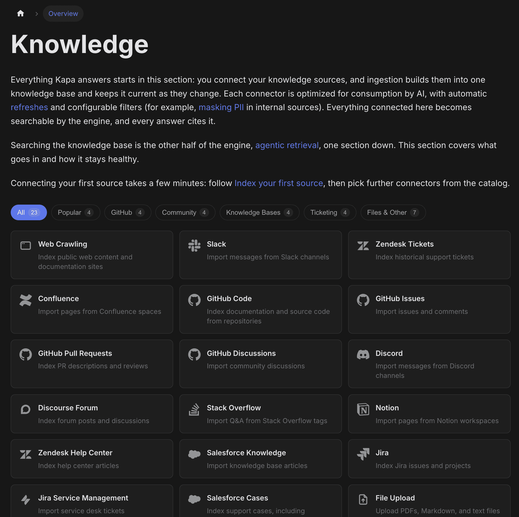 Kapa.ai supports many sources