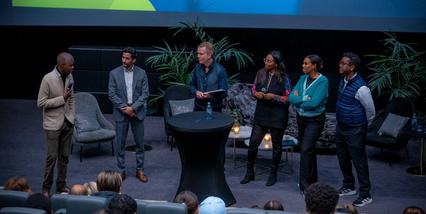 Panelsamtale på kino under et Ung Plattform-arrangement