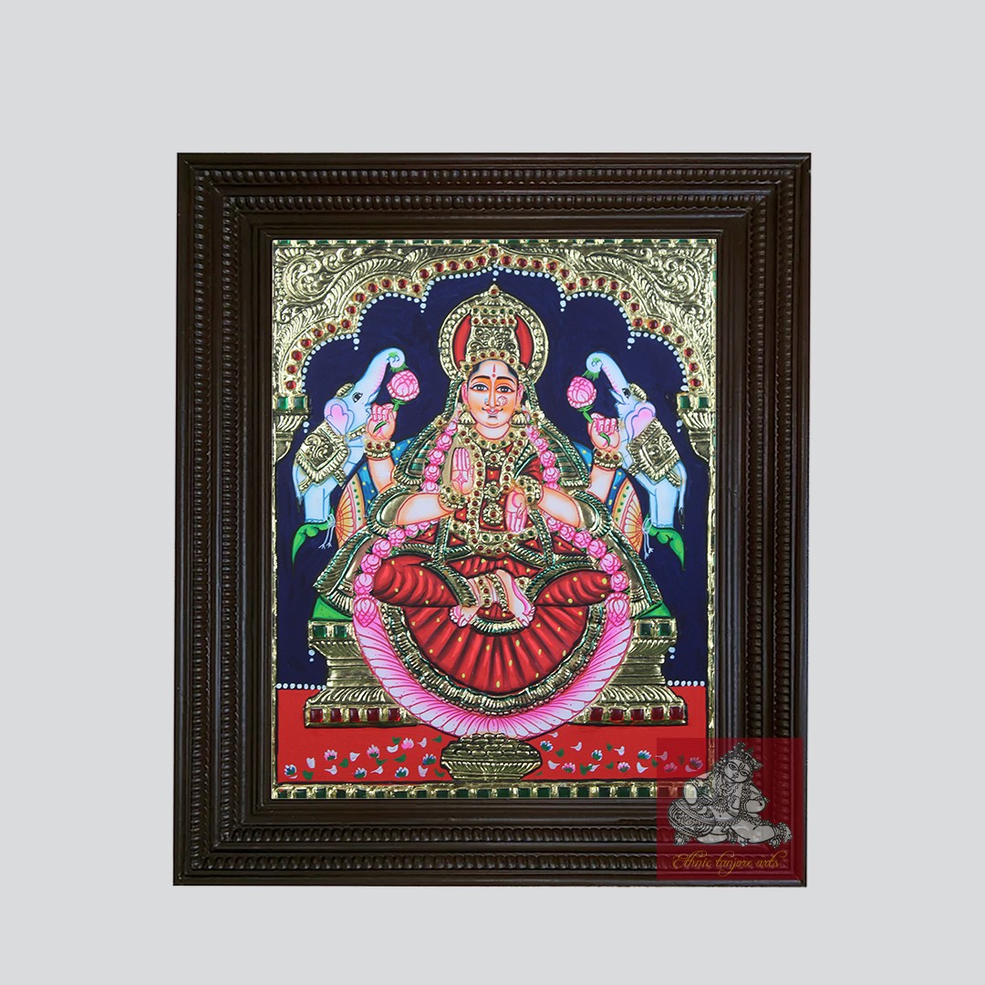 Tanjore Paintings of Gaja Lakshmi 