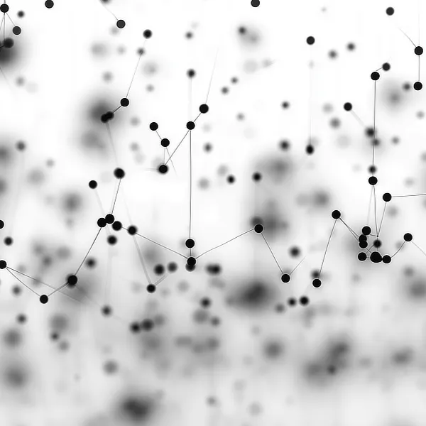 Abstrakte Darstellung vernetzter Punkte