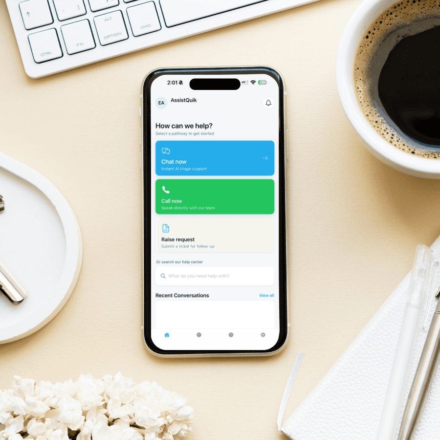 A mockup of Freelio's mobile app