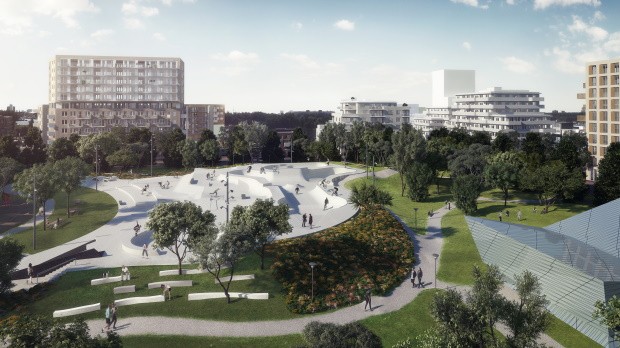 Zeeburgereiland from above