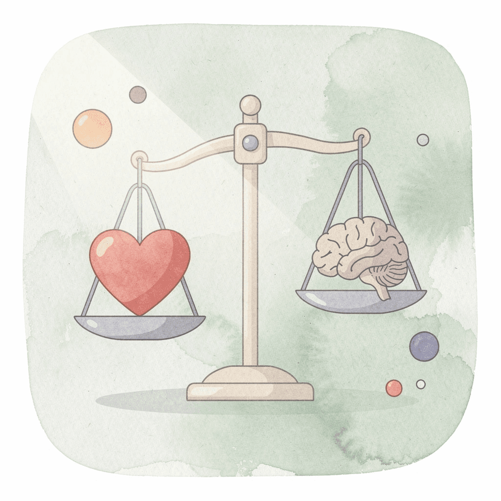 Balance scale icon representing the cost trade-off between Shopify and WooCommerce