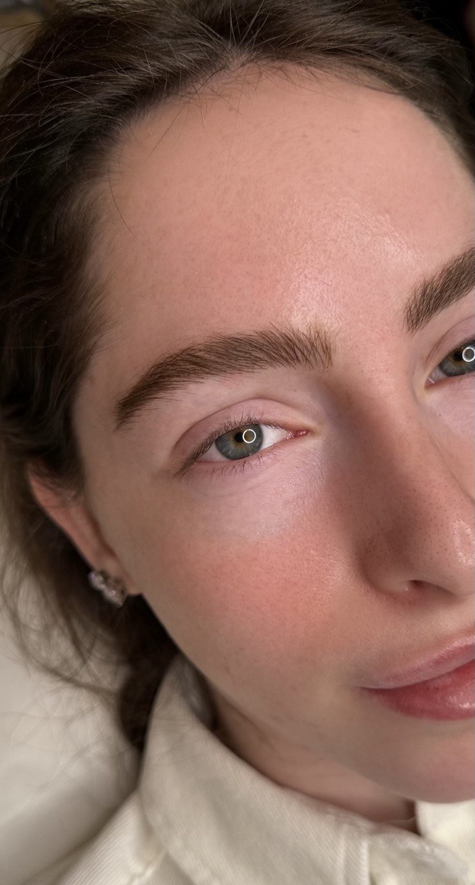 Microblading eyebrows after Boston