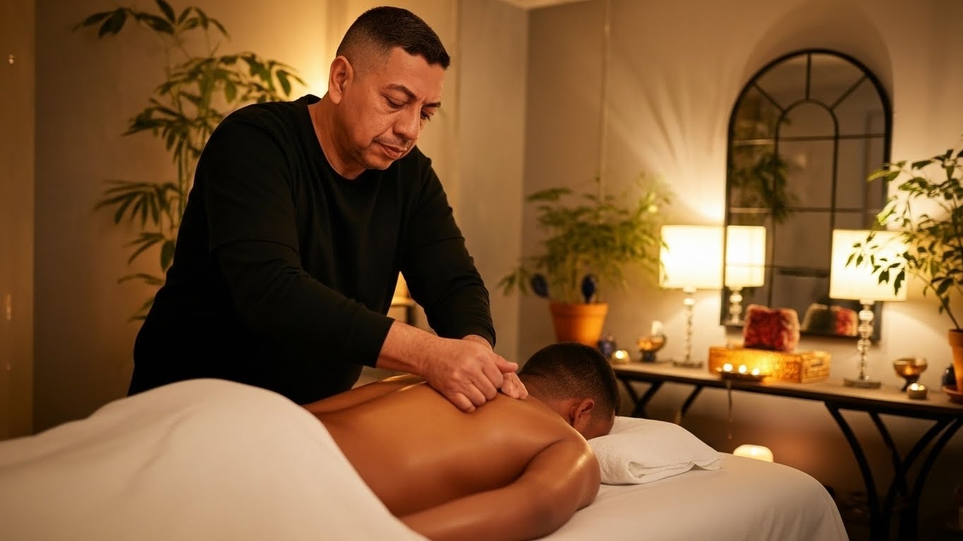 Peter Michel Massaging a Patient