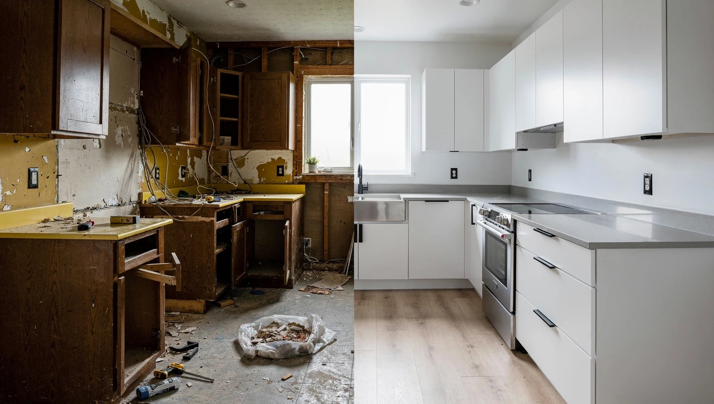 Rénovation cuisine Suisse romande étapes transformation moderne