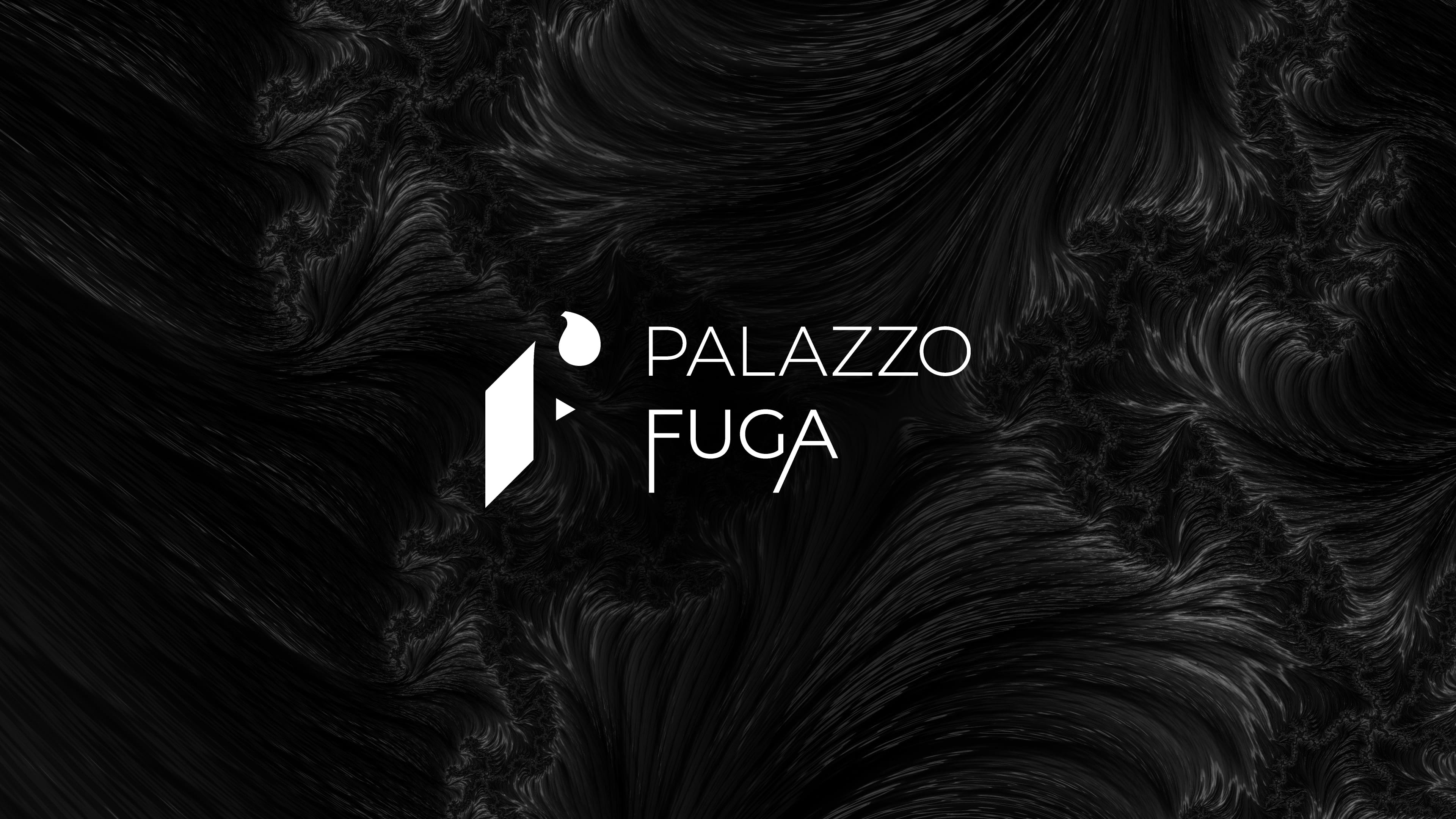 Palazzo Fuga cover with elegant, feathery background