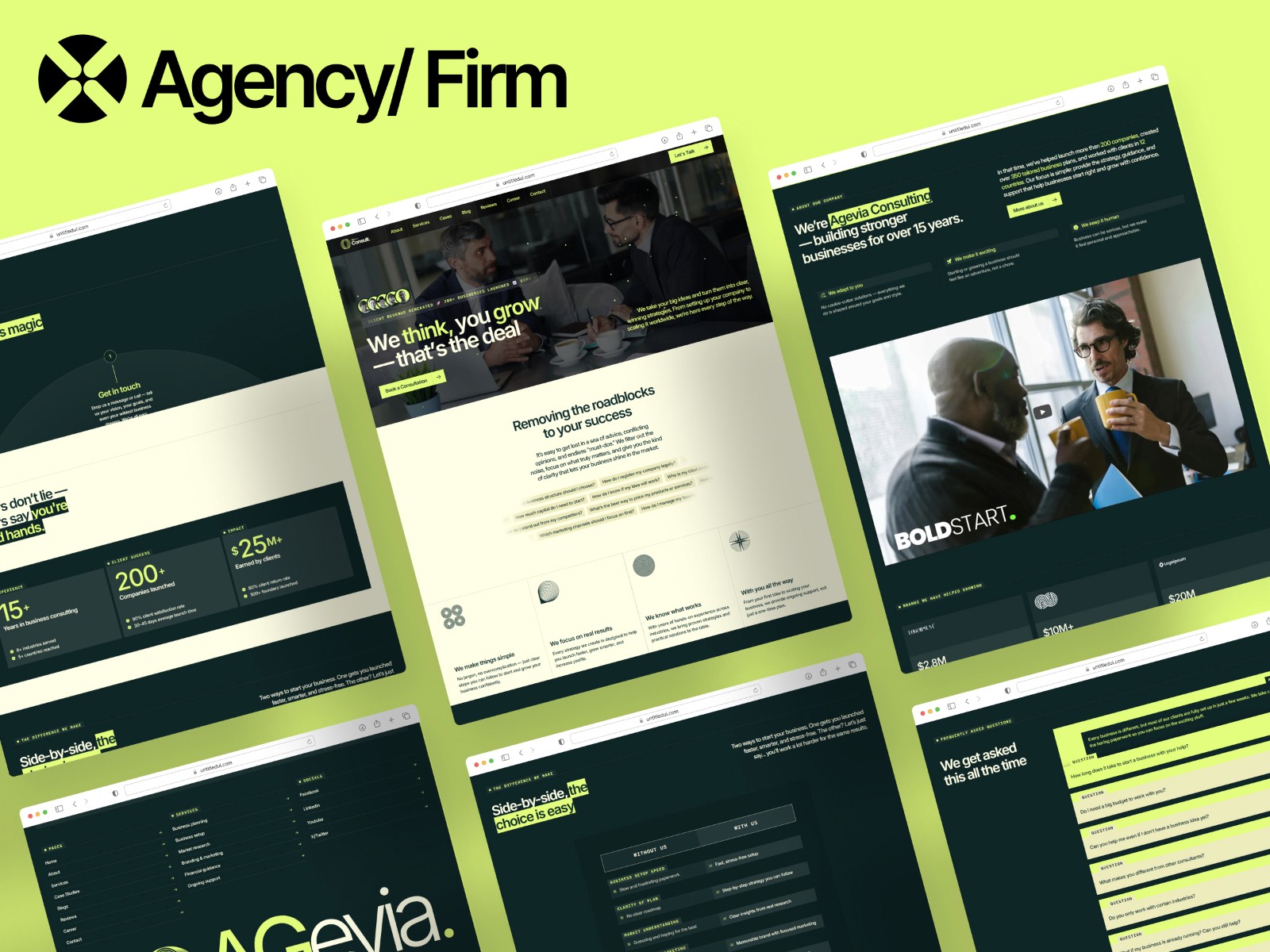 Agevia template preview