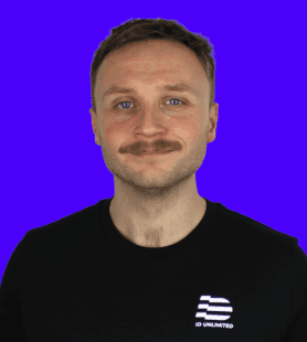 man in black button-up shirt